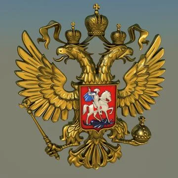 Coat Arms Russia Russian Eagle National Stock Footage Video (100