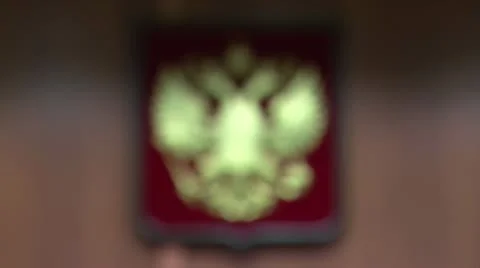 Russian coat of arms Stockbeeldmateriaal 12333672