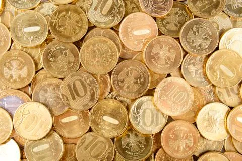 Russian coins background Foto stock
