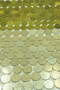Russian coins texture illustration objects ornament pattern . Foto stock