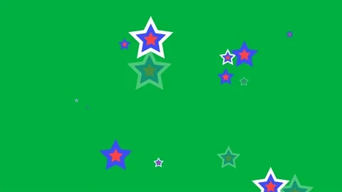 Russian colour star animation Stock Footage 194386283