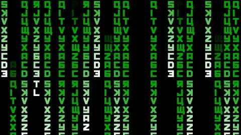 Russian computer hacking concept Illustrazione stock