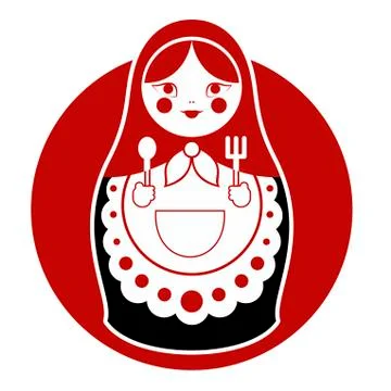Russian cooking Matreshka Stock Illustration