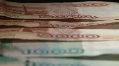 Russian currency . The RUB Vídeo Stock 20646019