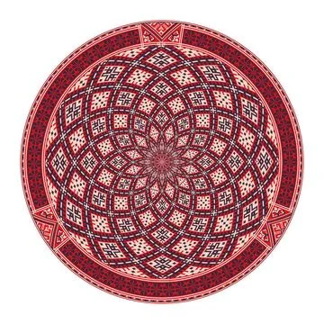 Russian design element 10 Vector round design element with traditional Rus... Stock Photos