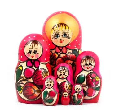 Russian dolls 库存照片
