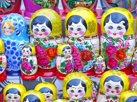 Russian dolls 스톡 사진