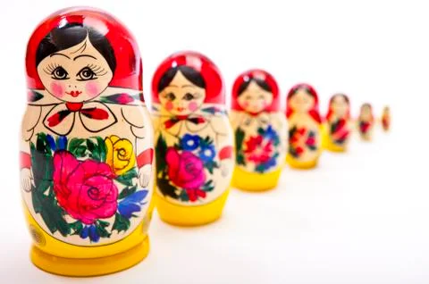 Russian Dolls Stock Photos