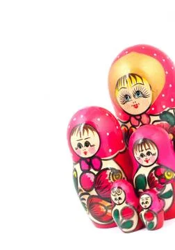 Russian Dolls 库存照片