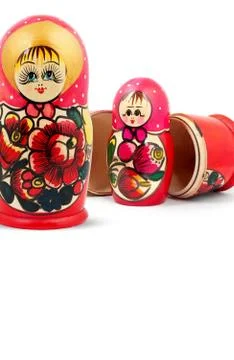 Russian Dolls 库存照片