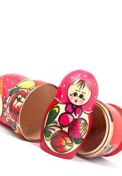 Russian Dolls 库存照片