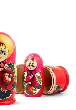 Russian Dolls 库存照片