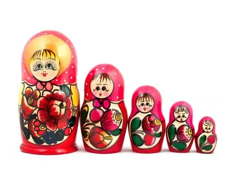 Russian Dolls Fotos Stock