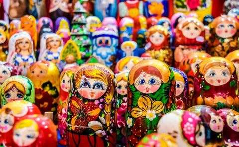 Russian Dolls Fotos Stock