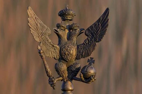 Russian double headed eagle Stock Photos