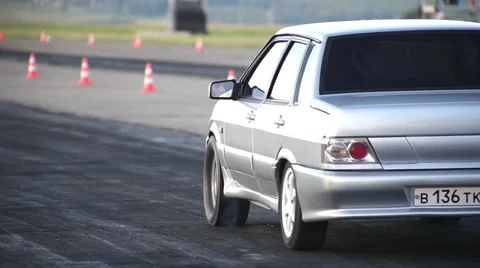 Russian drag racing Stock Footage 52458774