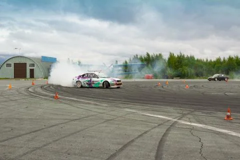 Russian drift 스톡 사진