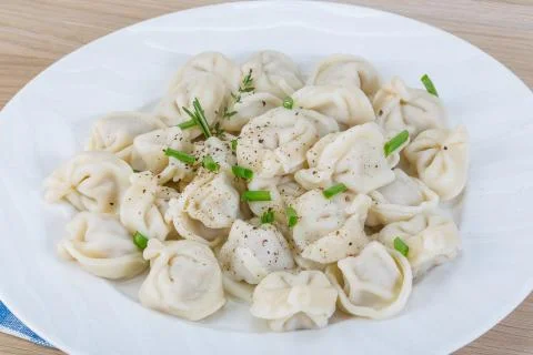 Russian dumplings Stock Photos