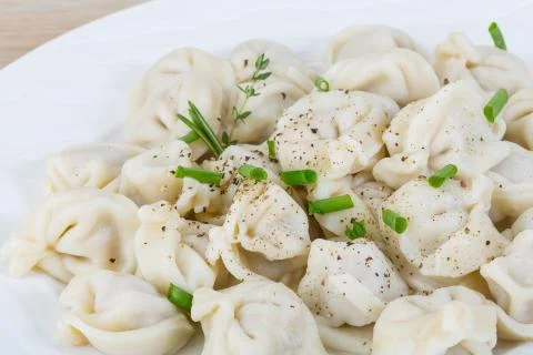 Russian dumplings Stock Photos