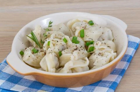 Russian dumplings Stock Photos