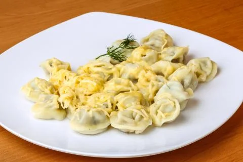 Russian dumplings Stock Photos