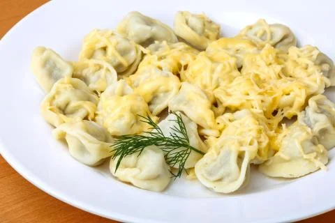Russian dumplings Stock Photos