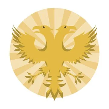 Russian eagles emblem Stock Illustration