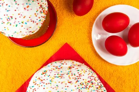 Russian Easter cake Foto stock