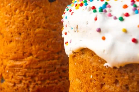 Russian Easter cake Stock Photos