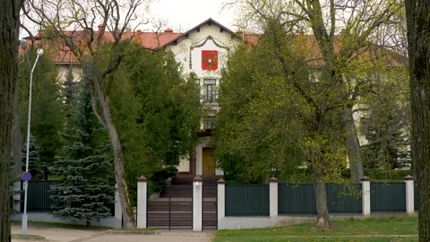 Russian embassy building Stock Footage 157092479