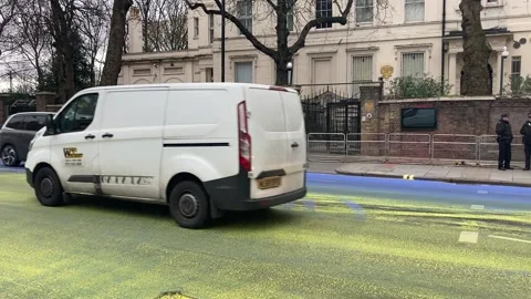 Russian Embassy Protest Stock-Footage 233897739