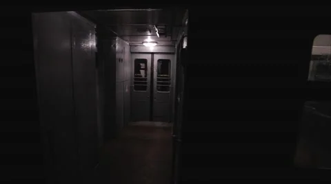 Russian empty commuter train. Stockbeeldmateriaal 50148694