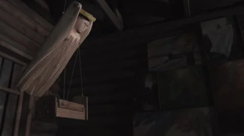 Russian Ethnic Child Bed 2 Stock Footage 53411437