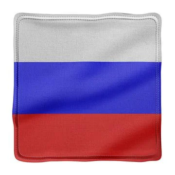 Russian Federation 3d flag Stock Illustration