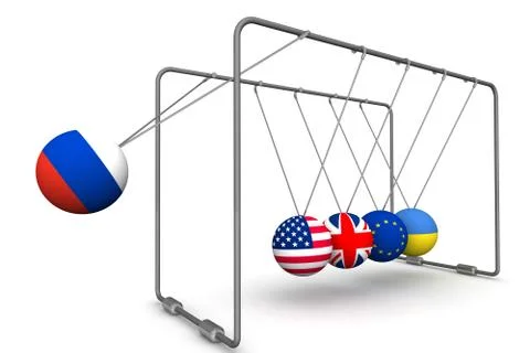 The Russian Federation as a factor in the dynamics of geopolitics. The concept Ilustração Stock