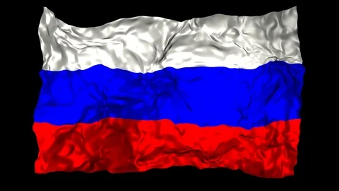 Russian Federation flag Stock Footage 110827702