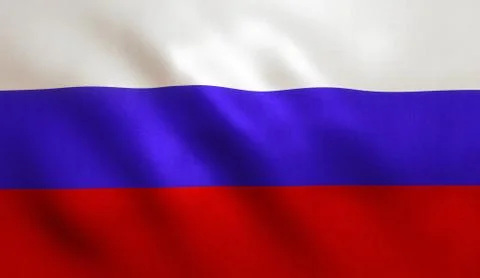 Russian Federation flag Stock Illustration