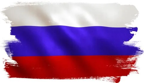 Russian Federation flag Stock Illustration
