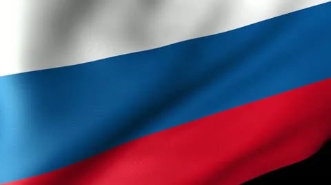 Russian Federation Flag Waving Stock Footage 12229971