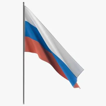 Russian Flag 3D Model