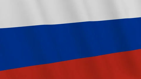 Russian flag. 3D rendering. Stock Footage 90514640