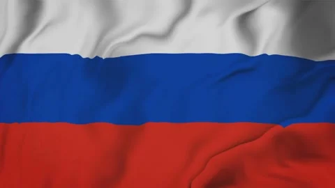 Russian Flag 4K Seamless Waving Animation Stock Footage 323779191