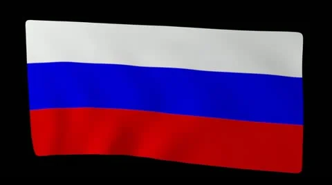 Russian Flag Far Video stock 11359369