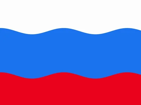 Russian flag fluttering in the wind Stock Footage 71198267
