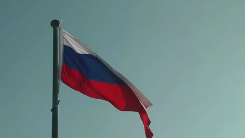 A Russian flag is flying 動画素材 343391981