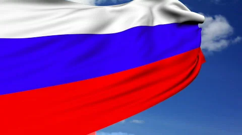 Russian flag Video stock 443687