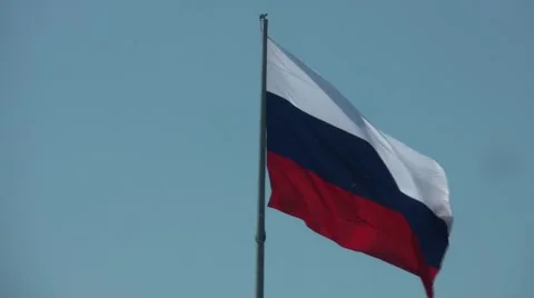 Russian Flag Stock Footage 6182367
