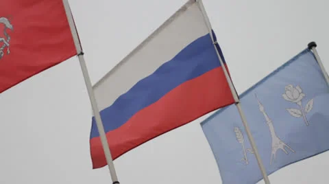 Russian Flag Stock Footage 23821470