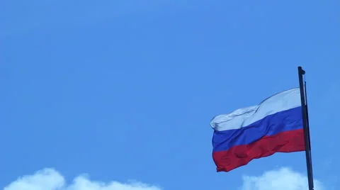 Russian flag Stock Footage 46198853