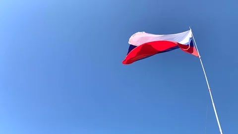 Russian flag Stock Footage 117284930